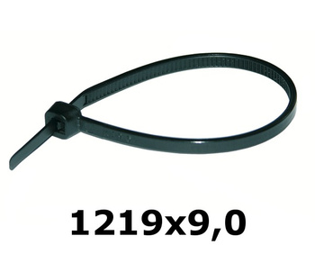 HOK 1220 x 8,8 mm opaska kablowa UV czarna 20szt