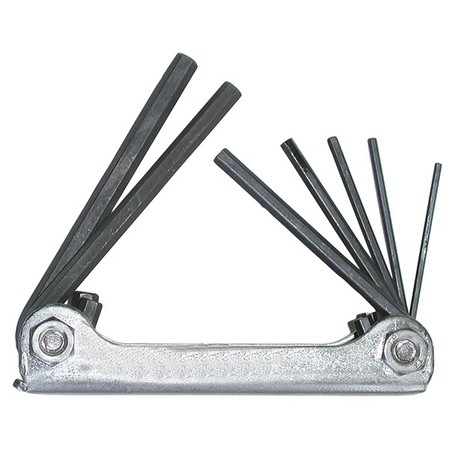 Zestaw kluczy imbusowych   3/32"-3/8" skłądane