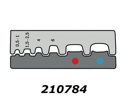Matryca do końcówek izol. oczkowych i tulejkowych