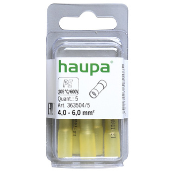 Haupa 363504/5 Zlaczka doczołowa izol. termokurczliwa 4,0 - 6,0