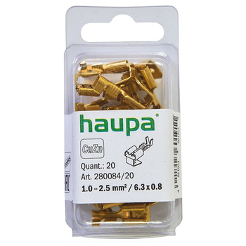 Haupa 280084/20 Nasuwka konektorowa z odgałęzieniem mosiądz 1,0 - 2,5 mm2