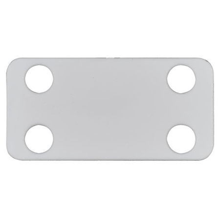 Tabliczka znamionowa 38,5 x 19,1 x 0,4 mm 100szt
