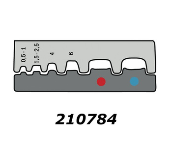 Matryca do końcówek izol. oczkowych i tulejkowych